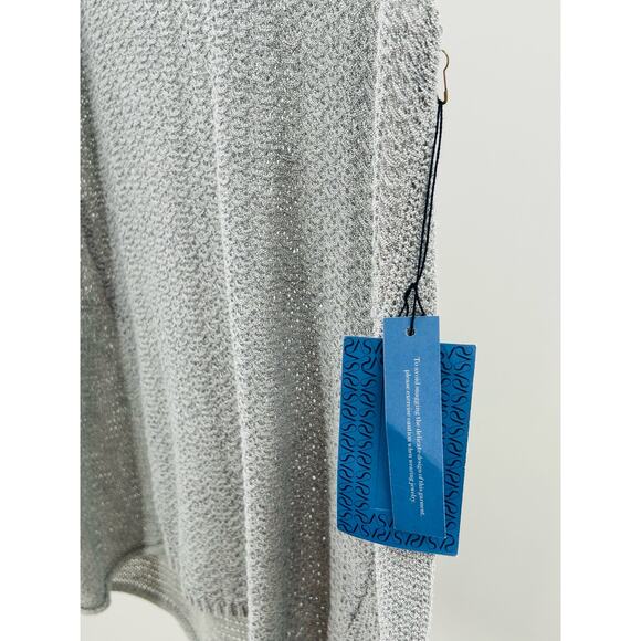 Vera Wang NWT Silver Gray Mesh Tank Top medium - Picture 6 of 6